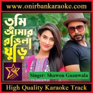 Tumi Amar Mon Akashe Rongila Ghuri Karaoke By Shawon Gaanwala (Scrolling Lyrics)