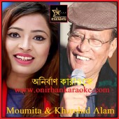 Chokh Jurano Moner Moto By Moumita & Khurshid Alam (Karaoke_Mp4)