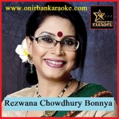 O Jonaki Ki Sukhe Oi Dana Duti By Rezwana Chowdhury (Karaoke-Mp4)